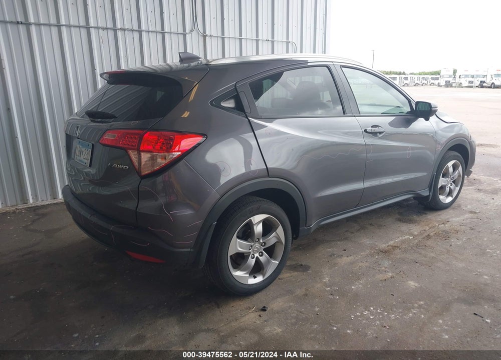 2016 HONDA HR-V EX-L VIN: 3CZRU6H74GM764273
