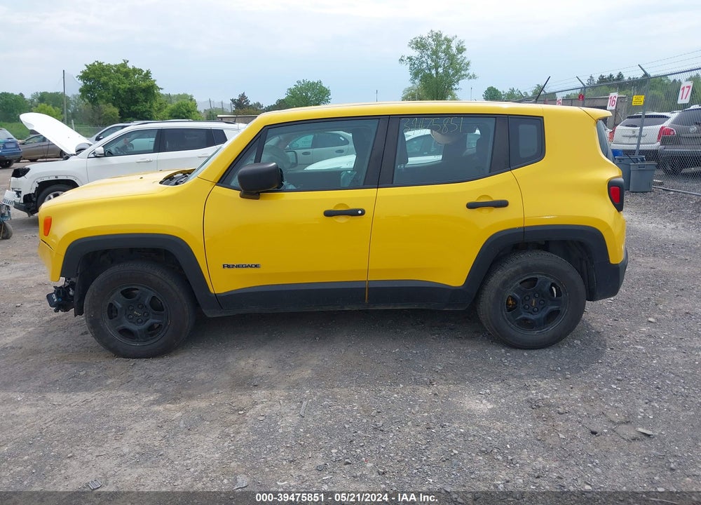 2017 JEEP RENEGADE SPORT 4X4 VIN: ZACCJBAB0HPE67012