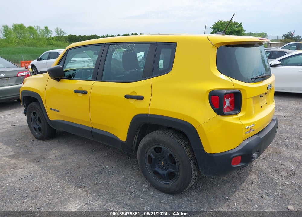 2017 JEEP RENEGADE SPORT 4X4 VIN: ZACCJBAB0HPE67012