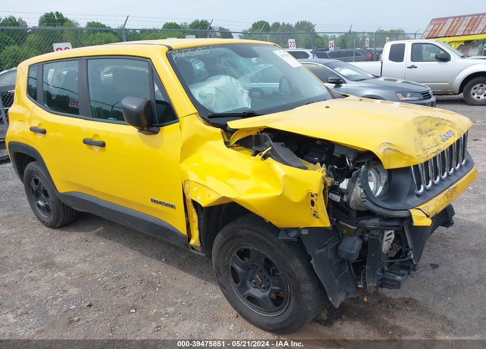 2017 JEEP RENEGADE SPORT 4X4 VIN: ZACCJBAB0HPE67012