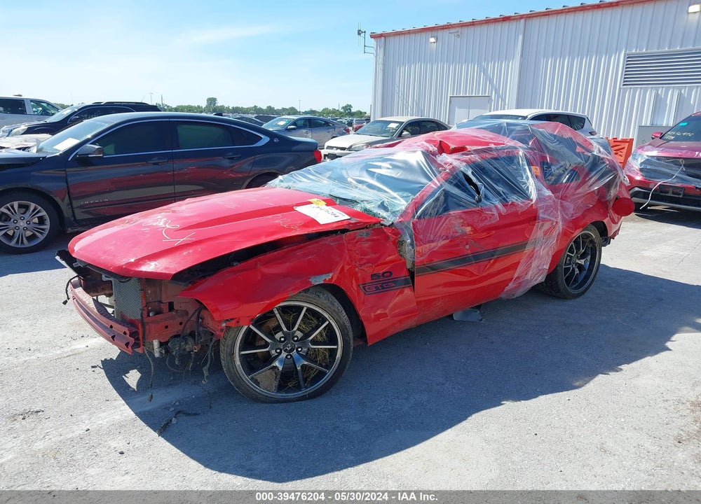 2012 FORD MUSTANG GT PREMIUM VIN: 1ZVBP8CF9C5254152