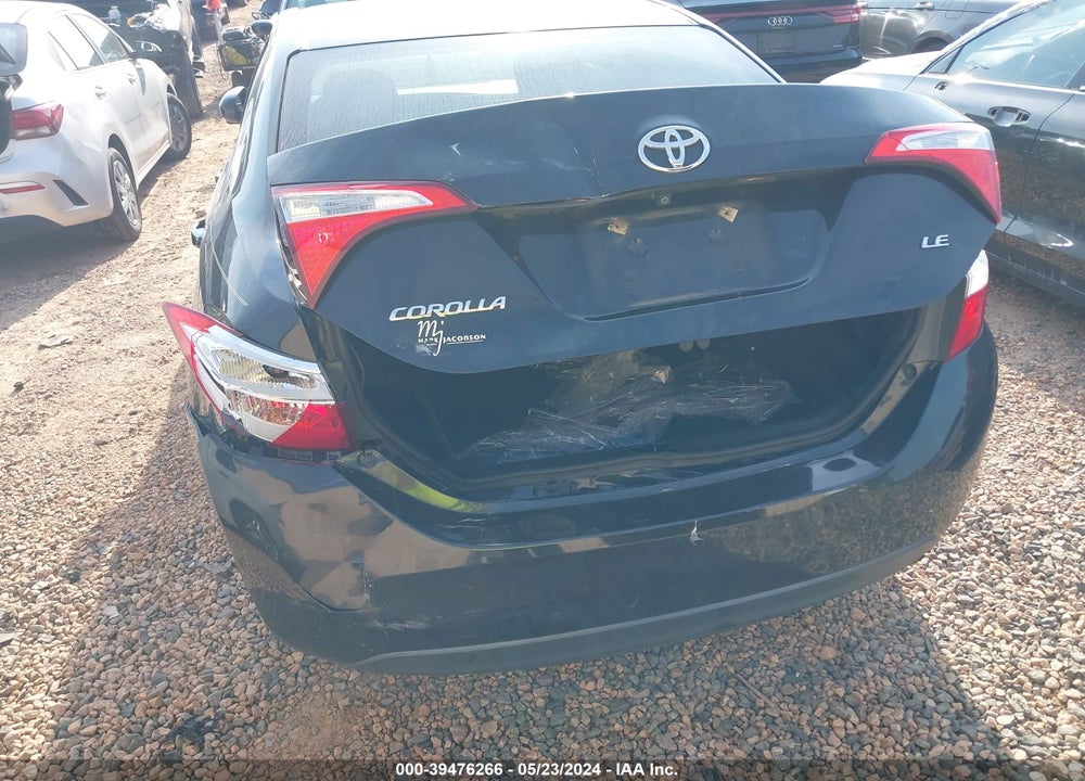 2016 TOYOTA COROLLA LE VIN: 2T1BURHE6GC538946