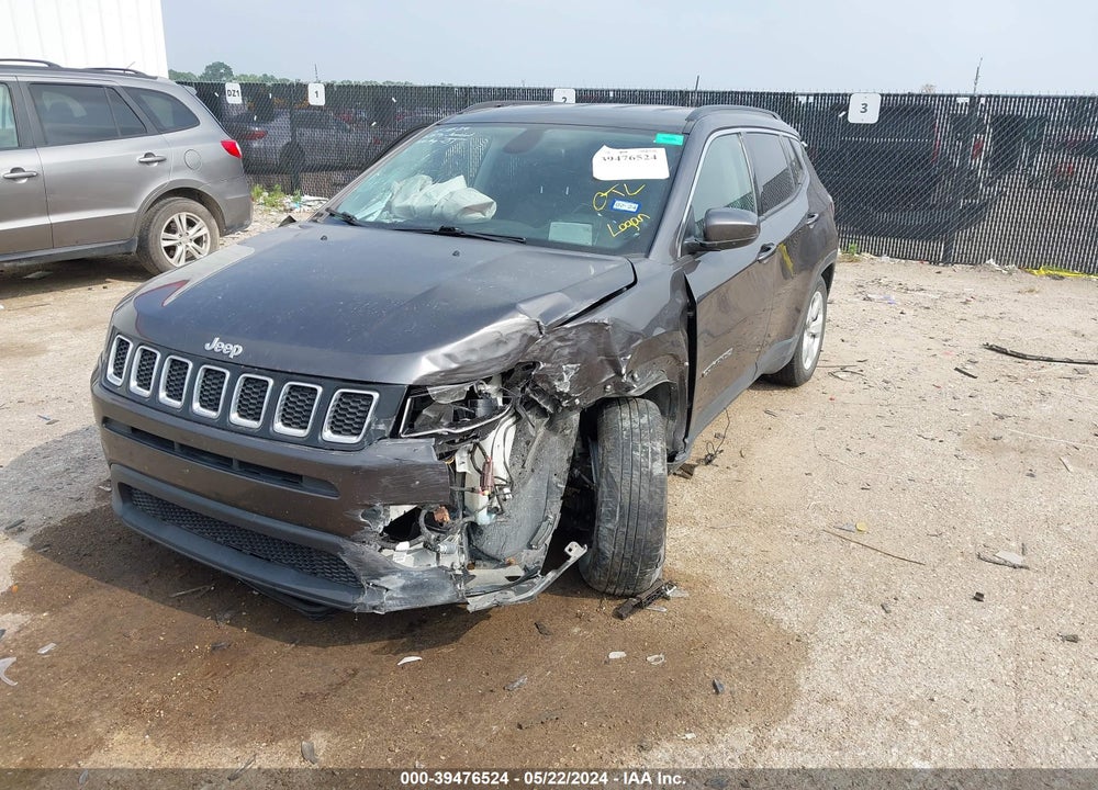 2021 JEEP COMPASS LATITUDE FWD VIN: 3C4NJCBBXMT542685