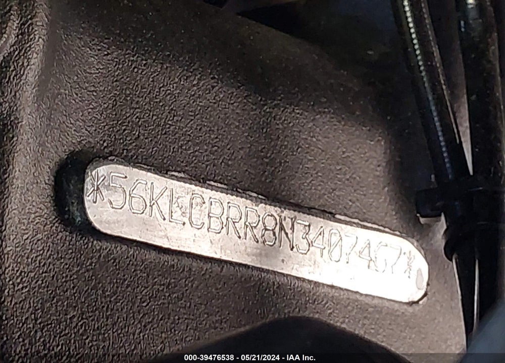 2022 INDIAN MOTORCYCLE CO. CHALLENGER VIN: 56KLCBRR8N3407467