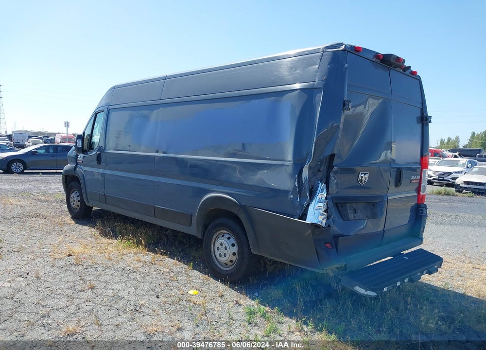 2021 RAM PROMASTER 3500 CARGO VAN HIGH ROOF 159 WB EXT VIN: 3C6MRVJG5ME562657