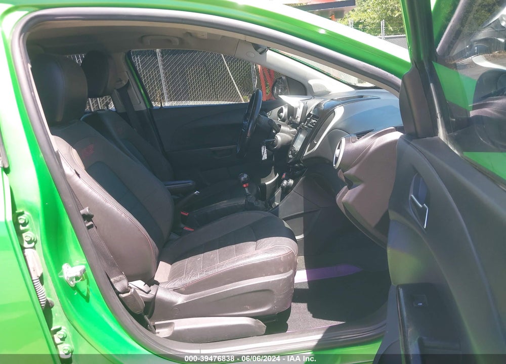 2016 CHEVROLET SONIC RS MANUAL VIN: 1G1JH6SB0G4119449