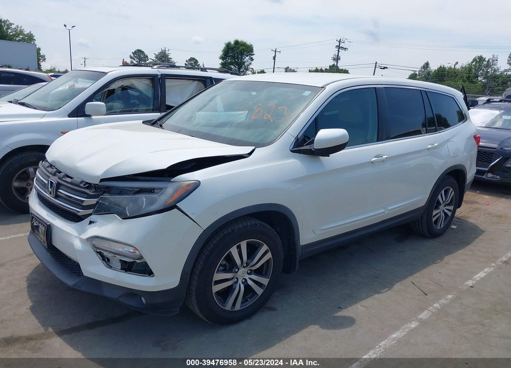 2017 HONDA PILOT EX VIN: 5FNYF5H3XHB025823