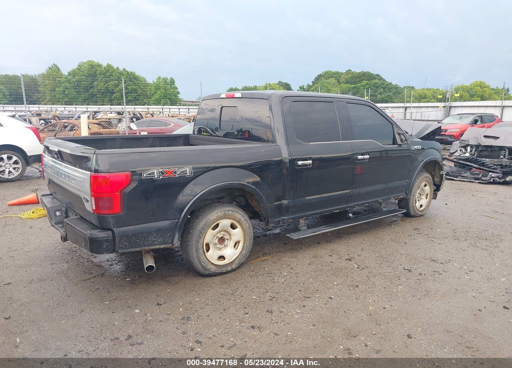 2018 FORD F-150 PLATINUM VIN: 1FTEW1E50JFB69710