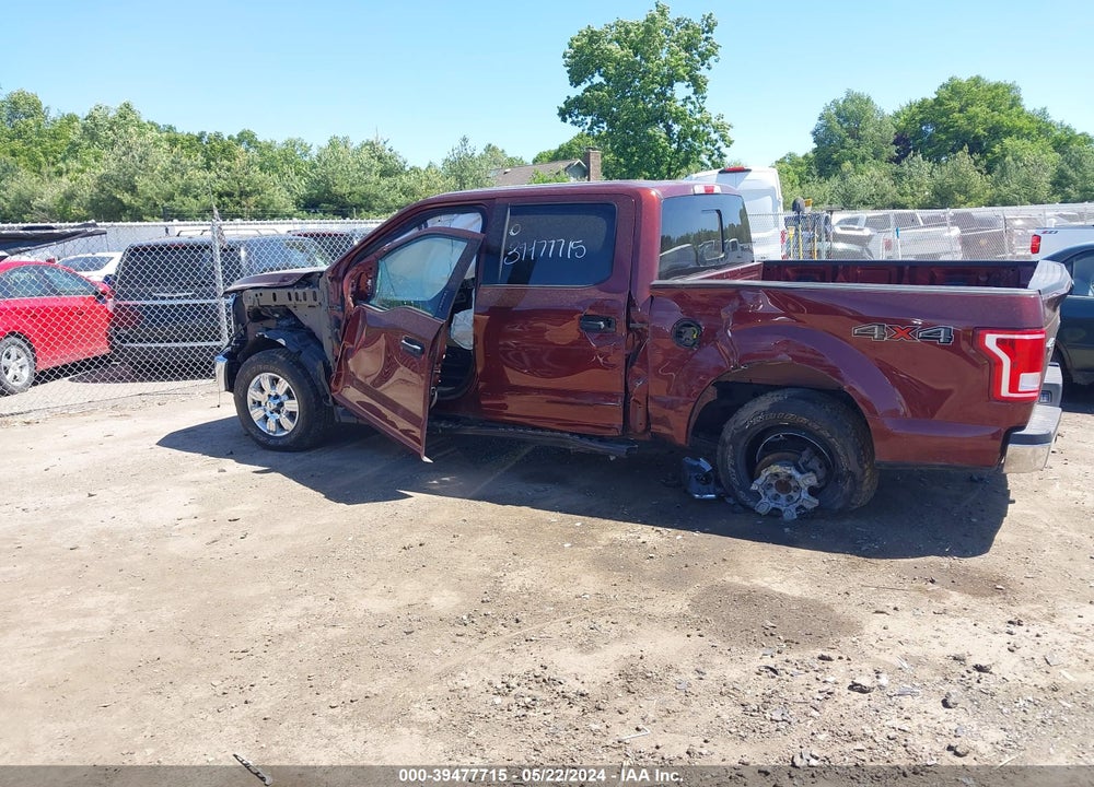 2017 FORD F-150 XLT VIN: 1FTEW1EFXHFB77770