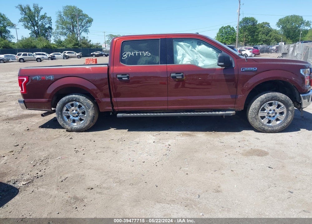 2017 FORD F-150 XLT VIN: 1FTEW1EFXHFB77770
