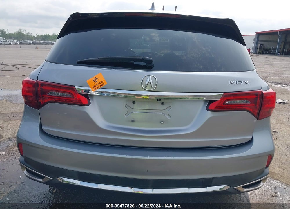 2017 ACURA MDX TECHNOLOGY PACKAGE VIN: 5FRYD3H56HB008950