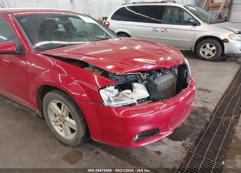 2013 DODGE AVENGER SXT VIN: 1C3CDZCB8DN541345