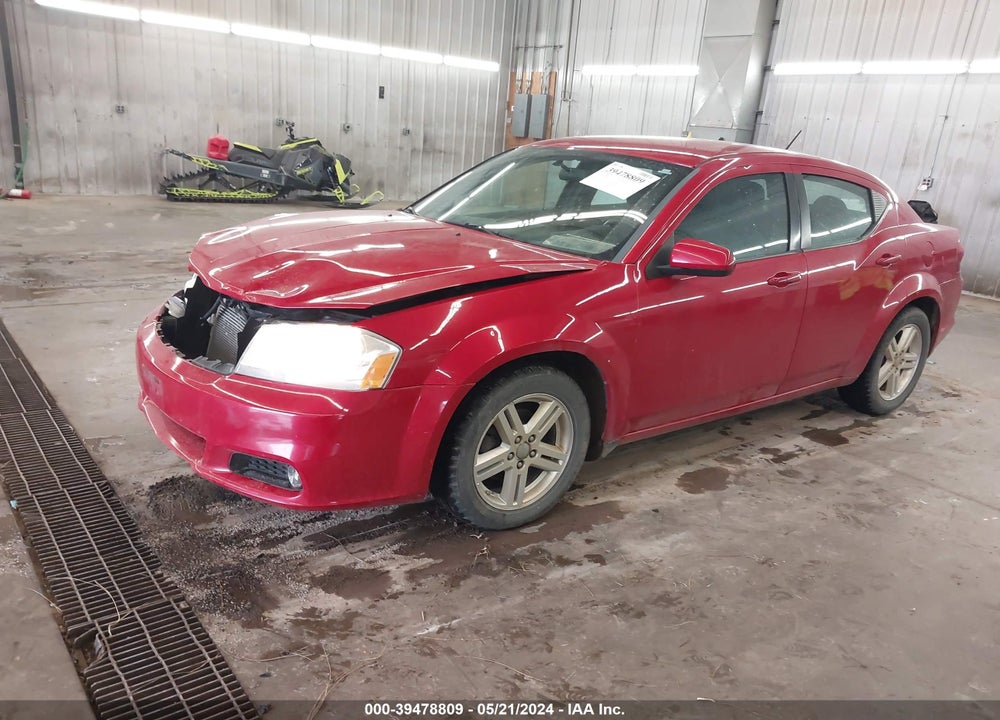 2013 DODGE AVENGER SXT VIN: 1C3CDZCB8DN541345