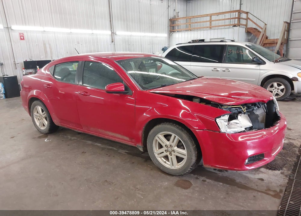 2013 DODGE AVENGER SXT VIN: 1C3CDZCB8DN541345