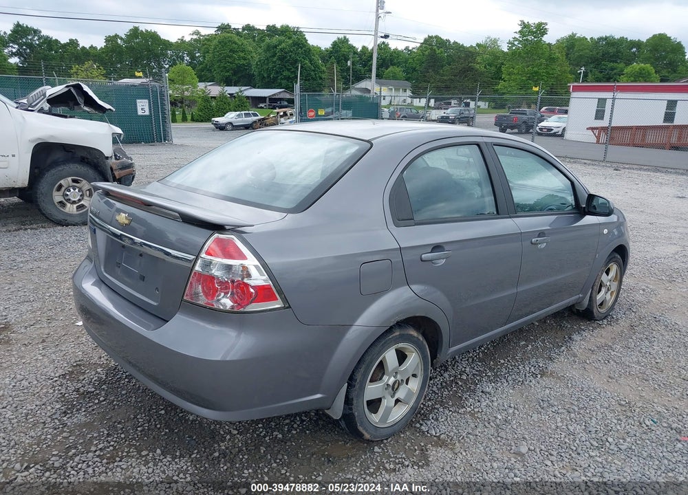 2007 CHEVROLET AVEO LT VIN: KL1TG56627B142163