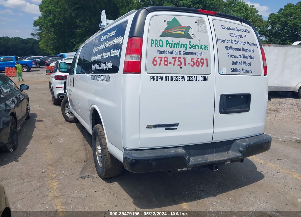 2016 CHEVROLET EXPRESS 2500 WORK VAN VIN: 1GCWGAFF9G1231541