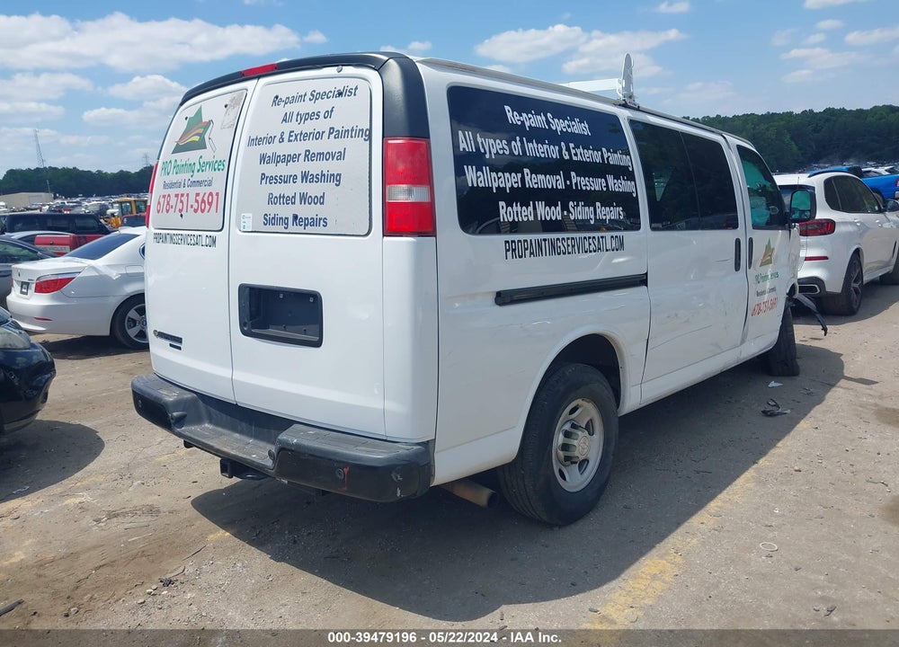 2016 CHEVROLET EXPRESS 2500 WORK VAN VIN: 1GCWGAFF9G1231541