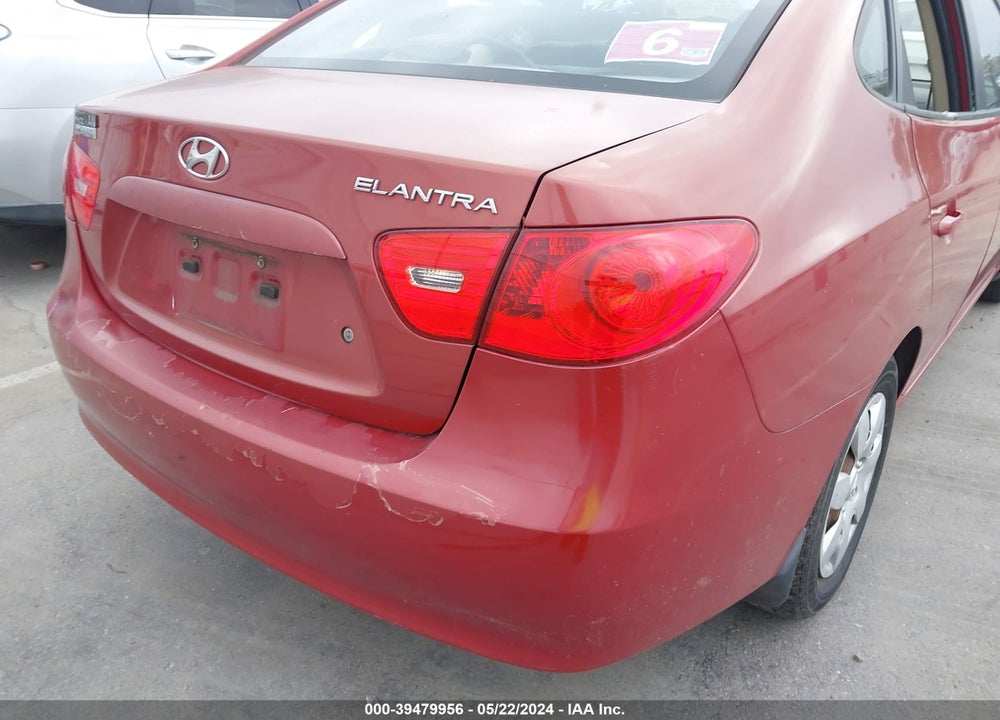 2009 HYUNDAI ELANTRA GLS VIN: KMHDU46D29U685112