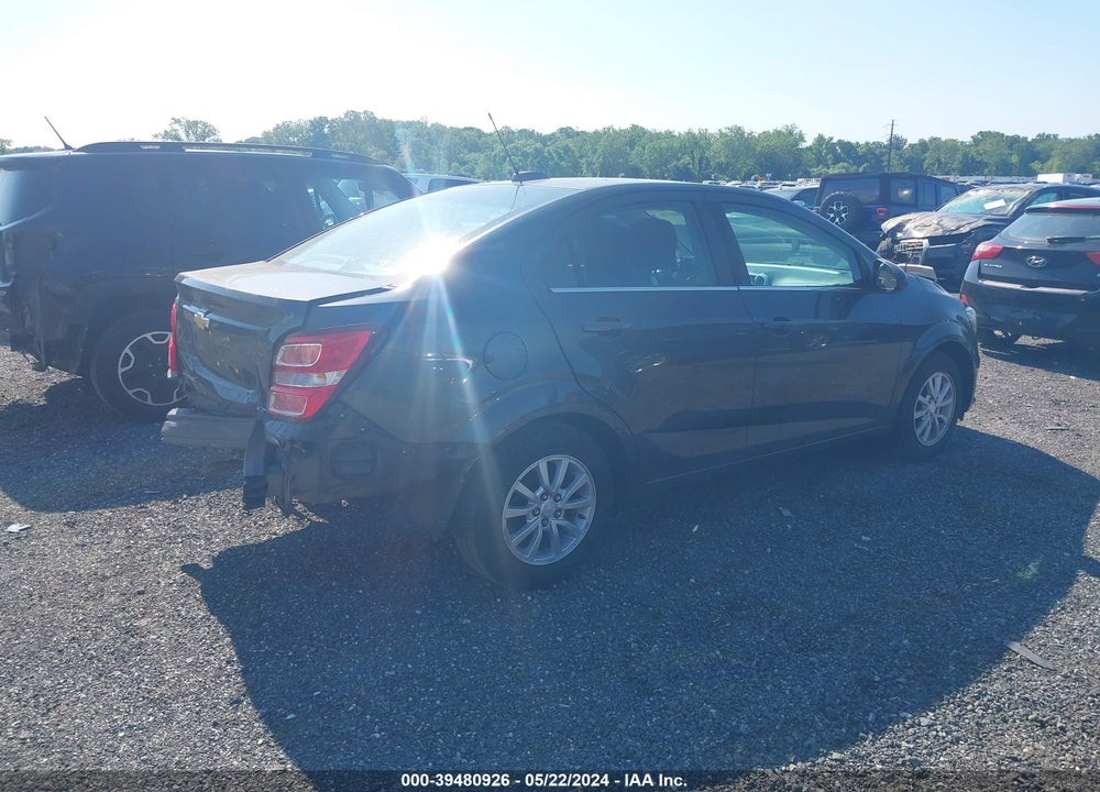 2017 CHEVROLET SONIC LT AUTO VIN: 1G1JD5SH5H4124934