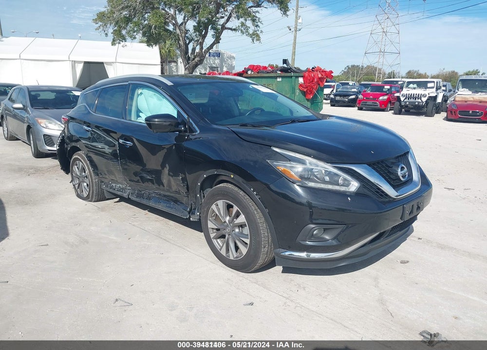 2018 NISSAN MURANO SL VIN: 5N1AZ2MH7JN200024