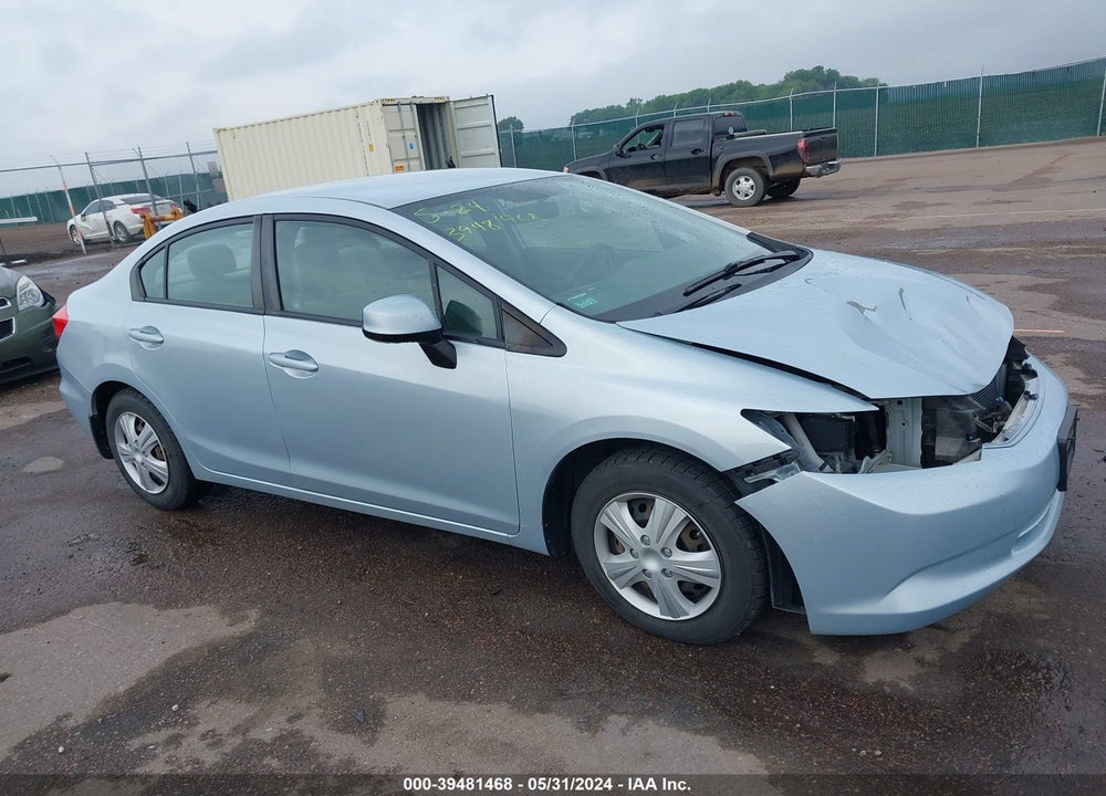 2012 HONDA CIVIC LX VIN: 2HGFB2F55CH566224