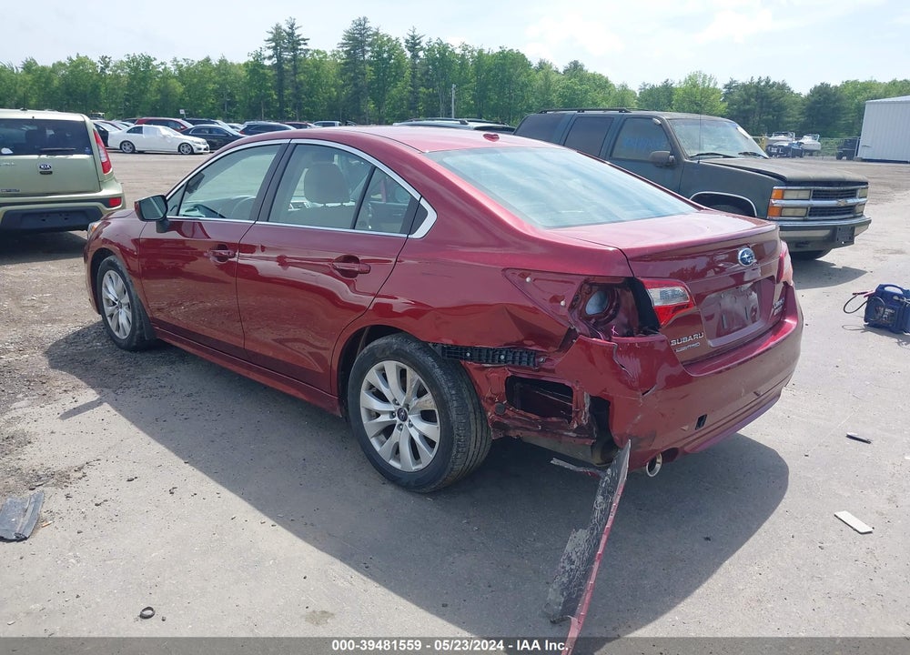 2015 SUBARU LEGACY 2.5I PREMIUM VIN: 4S3BNAC67F3040518