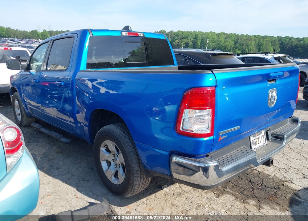 2022 RAM 1500 BIG HORN 4X2 5'7 BOX VIN: 1C6RREFG6NN268180