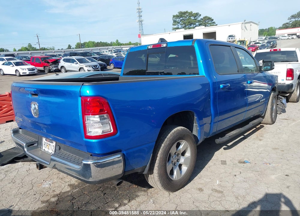 2022 RAM 1500 BIG HORN 4X2 5'7 BOX VIN: 1C6RREFG6NN268180