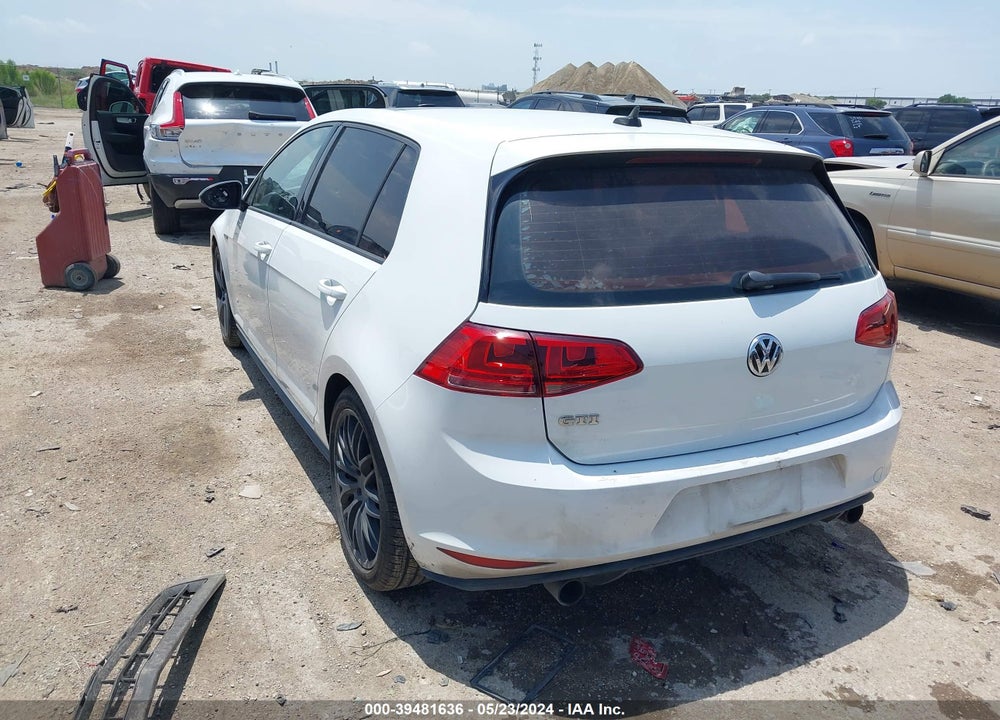 2015 VOLKSWAGEN GOLF GTI 2.0T AUTOBAHN 4-DOOR VIN: 3VW4T7AU8FM063885