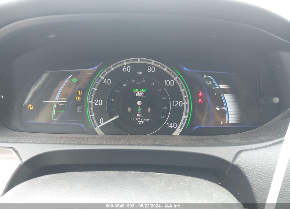 2017 HONDA ACCORD HYBRID TOURING VIN: JHMCR6F71HC013052