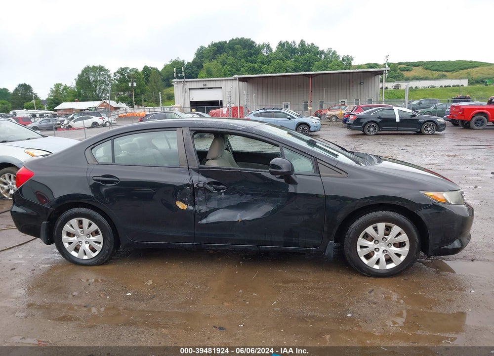 2012 HONDA CIVIC LX VIN: 2HGFB2F52CH308548