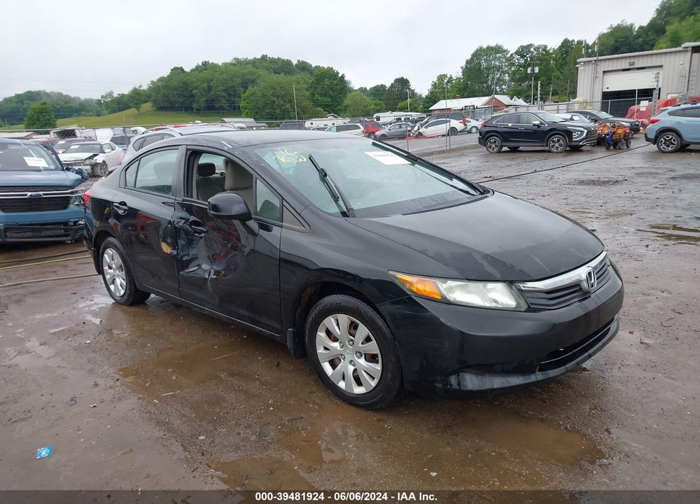 2012 HONDA CIVIC LX VIN: 2HGFB2F52CH308548