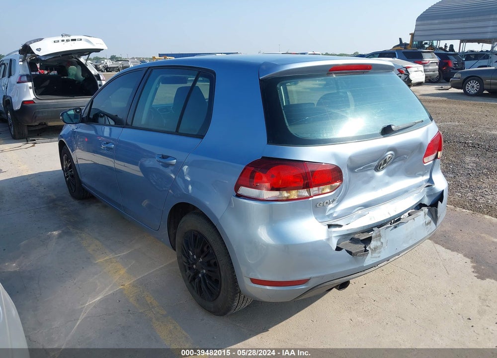2011 VOLKSWAGEN GOLF 2.5L 4-DOOR VIN: WVWDA7AJ8BW268857