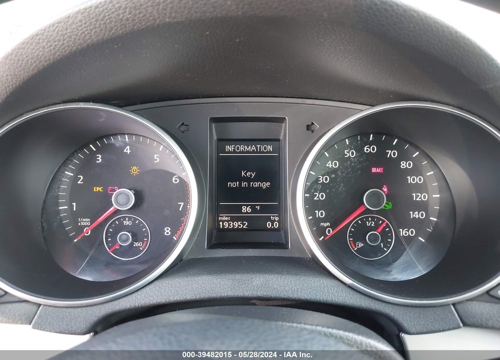 2011 VOLKSWAGEN GOLF 2.5L 4-DOOR VIN: WVWDA7AJ8BW268857
