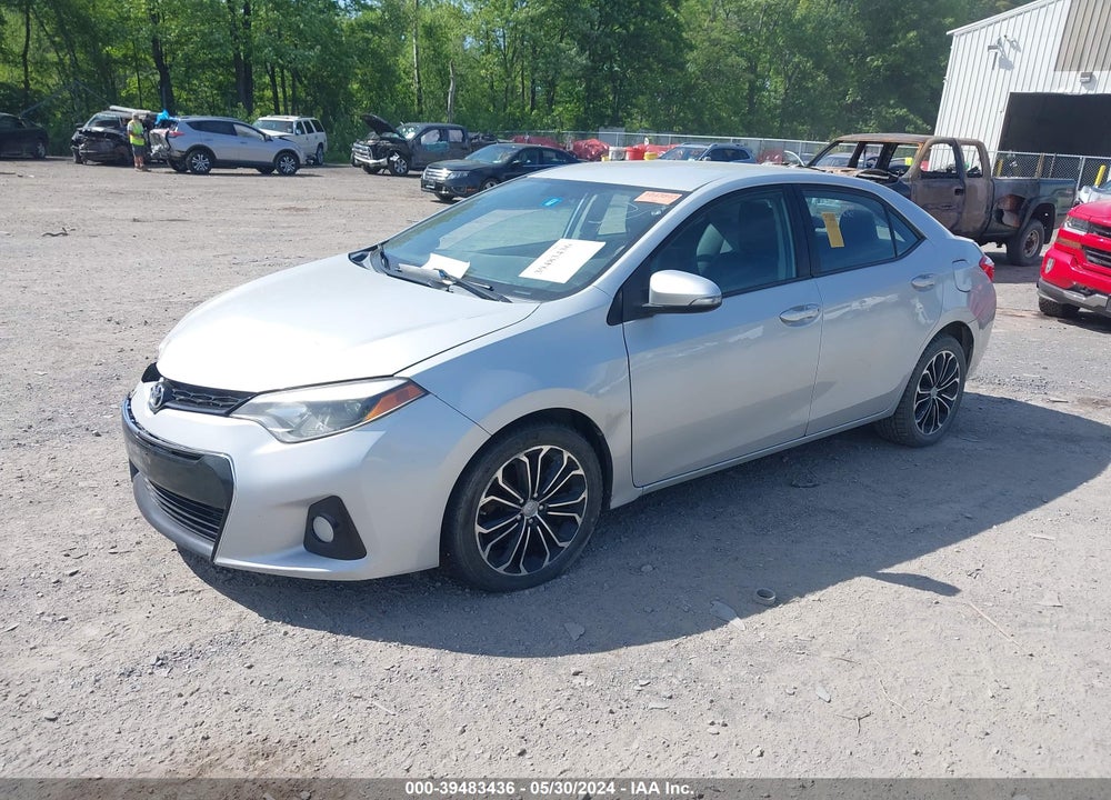 2014 TOYOTA COROLLA S PLUS VIN: 2T1BURHE7EC117265