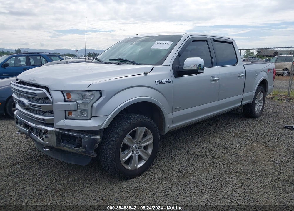 2015 FORD F-150 PLATINUM VIN: 1FTFW1EG6FFB64458