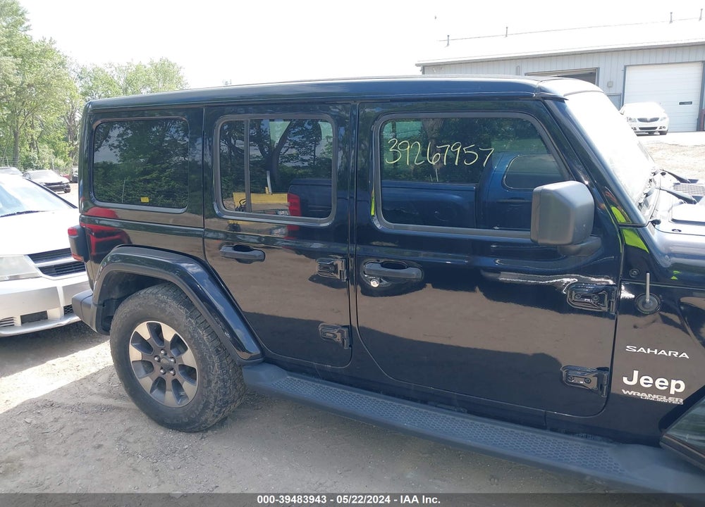 2019 ANGLER JEEP WR UNLIMITED SAHARA 4X4 VIN: 1C4HJXEG1KW526684