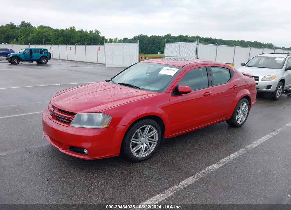 2013 DODGE AVENGER SXT VIN: 1C3CDZCG8DN508020