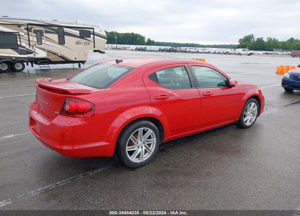 2013 DODGE AVENGER SXT VIN: 1C3CDZCG8DN508020