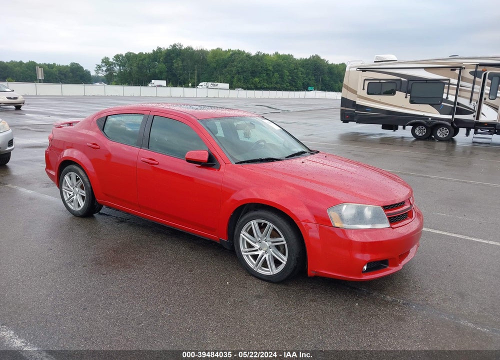 2013 DODGE AVENGER SXT VIN: 1C3CDZCG8DN508020