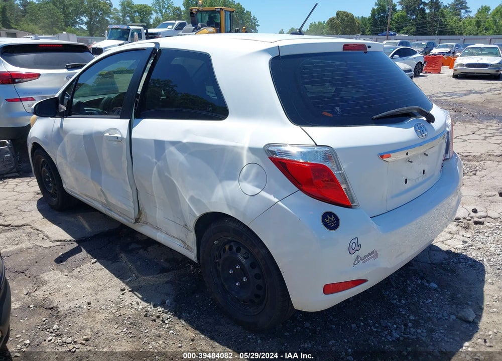 2012 TOYOTA YARIS L VIN: JTDJTUD35CD503849