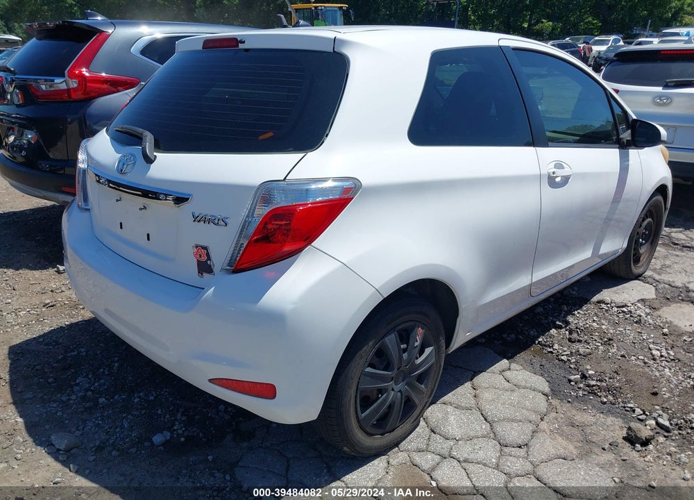 2012 TOYOTA YARIS L VIN: JTDJTUD35CD503849