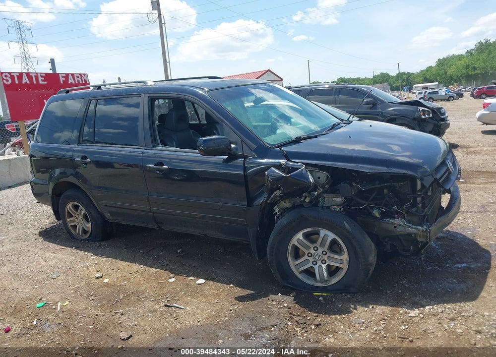 2005 HONDA PILOT EX-L VIN: 5FNYF18555B037786