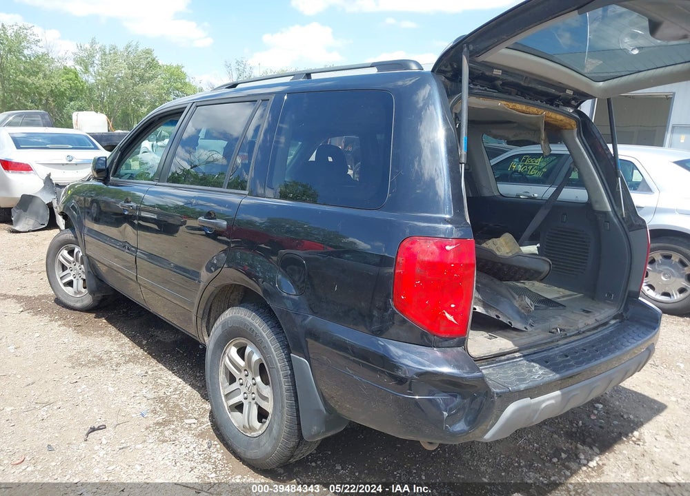 2005 HONDA PILOT EX-L VIN: 5FNYF18555B037786