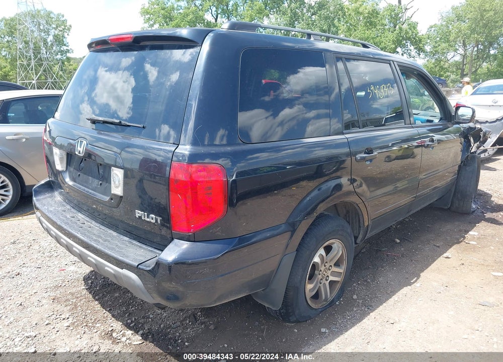 2005 HONDA PILOT EX-L VIN: 5FNYF18555B037786