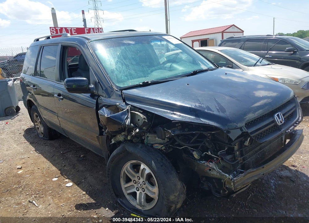 2005 HONDA PILOT EX-L VIN: 5FNYF18555B037786