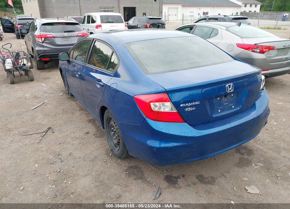 2012 HONDA CIVIC VIN: 2HGFB2F51CH503041