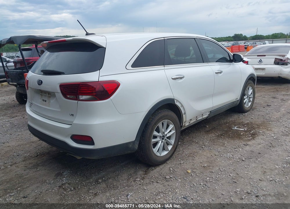 2019 KIA SORENTO 3.3L LX VIN: 5XYPGDA56KG432908