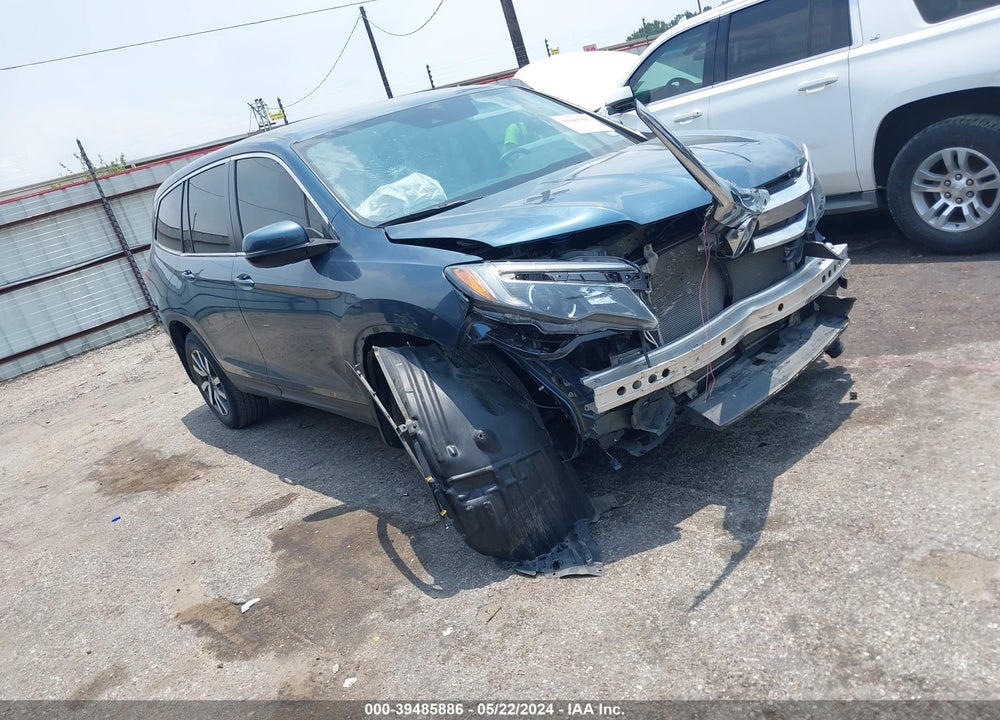 2021 HONDA PILOT 2WD EX VIN: 5FNYF5H39MB036905