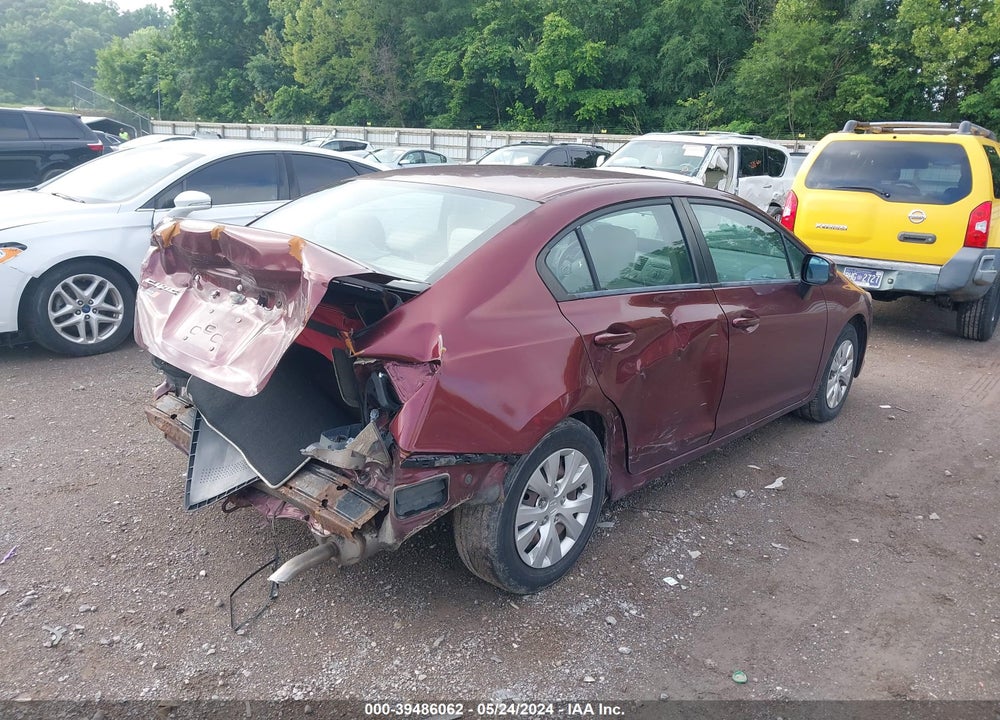 2012 HONDA CIVIC LX VIN: 2HGFB2F50CH558984
